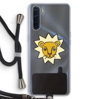 Kleine leeuw: Oppo A91 Transparant Hoesje met koord