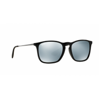Ray-Ban CHRIS Zonnebril RB4187F 601/30 Size 54 - Zwart Gunmetal - thumbnail