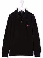 POLO RALPH LAUREN KIDS polo à logo brodé - Noir