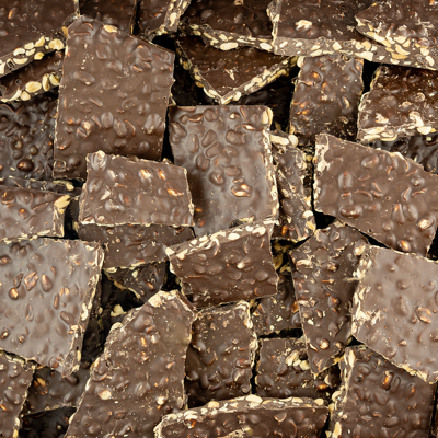 chocolade pinda breekplaat puur brokken 400 gram