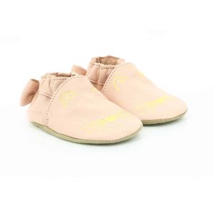 Robeez babyslofjes Goldy cat rose clair Maat