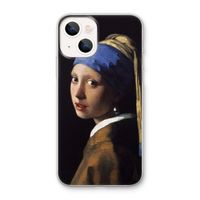 The Pearl Earring: iPhone 13 mini Transparant Hoesje