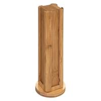 5Five Koffie cup/capsule houder - bamboe hout - roterend - 32 cups - 10 x 29 cm