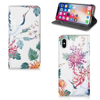 Apple iPhone Xs Max | Hoesje maken | Bird Flowers