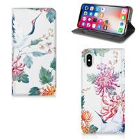 Apple iPhone Xs Max | Hoesje maken | Bird Flowers