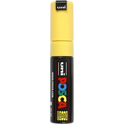 Uni-Posca Posca marker, afm pc-8k, lijndikte 8 mm, breed, geel, 1 stuk