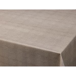 Tafelzeil/tafelkleed gemeleerd taupe look 140 x 300 cm   -