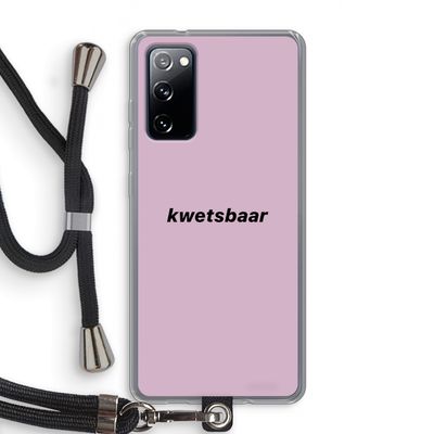 kwetsbaar: Samsung Galaxy S20 FE / S20 FE 5G Transparant Hoesje met koord