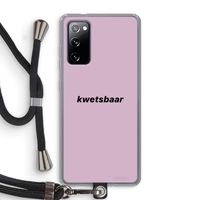 kwetsbaar: Samsung Galaxy S20 FE / S20 FE 5G Transparant Hoesje met koord