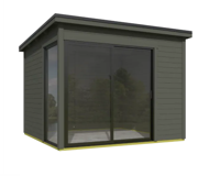Blokhut Julia 295x295 Green Grey - Outdoor life