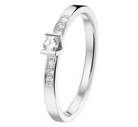 TFT Ring Diamant 0.12ct H SI Witgoud Palladium - thumbnail