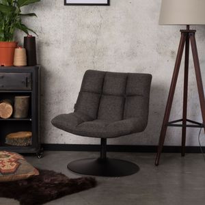 Dutchbone Fauteuil 'Bar', kleur Donkergrijs