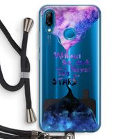 Stars quote: Huawei P20 Lite Transparant Hoesje met koord