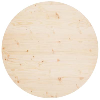 Tafelblad Ø90x2,5 cm massief grenenhout