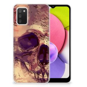 Silicone Back Case Samsung Galaxy A03S Skullhead