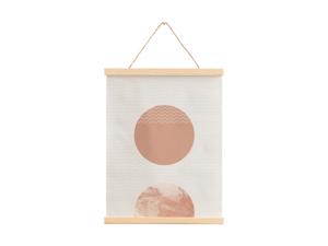 LIVARNO home A3 poster met houten frame (maan/zon)
