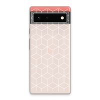Zwart-witte kubussen: Google Pixel 6 Transparant Hoesje