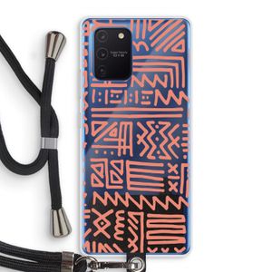 Marrakech Pink: Samsung Galaxy Note 10 Lite Transparant Hoesje met koord