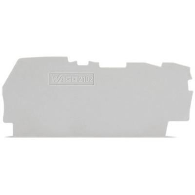 WAGO 2102-1391 Afsluittussenplaat Grijs 100 stuk(s)