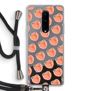 Just peachy: OnePlus 8 Transparant Hoesje met koord