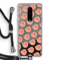 Just peachy: OnePlus 8 Transparant Hoesje met koord