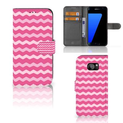 Samsung Galaxy S7 Edge | Telefoon Hoesje | Waves Pink