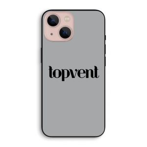 Topvent Grijs Zwart: iPhone 13 mini Biologisch afbreekbaar hoesje