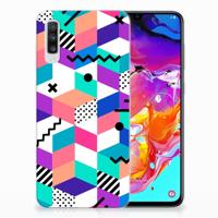 Samsung Galaxy A70 | TPU Hoesje | Blokken Kleurrijk