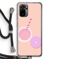 Donut: Xiaomi Redmi Note 10 Pro Transparant Hoesje met koord