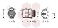 Van Wezel Airco compressor 0600K181 - thumbnail