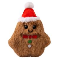 Kong Holiday Snuzzles Mini Gingerbread Bruin hondenspeelgoed