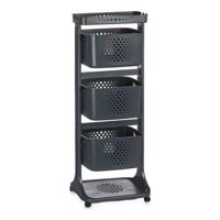 Groentetrolley Kinvara TP-749 TP-749 Antraciet Polypropyleen Plastic 33 x 11,2 x 42,5 cm 33 x 11,2 x 42 cm