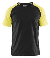 Blåkläder T-Shirt 35151030 | Zwart/High-Vis Geel | Maat 4XL - 7330509685365