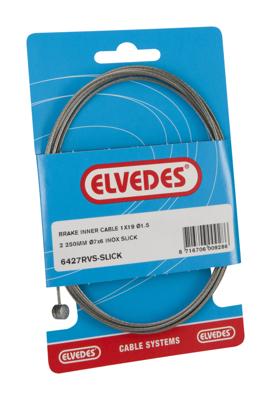 Shimano Rem binnenkabel elvedes 2250mm rvs slick ø1,5mm t-nippel (op kaart)