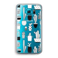 Cactusmotief: Samsung Galaxy S6 Transparant Hoesje