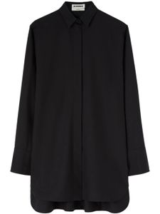 Jil Sander chemise en soie à manches longues - Noir