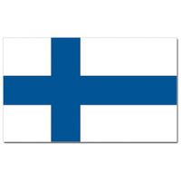 Gevelvlag/vlaggenmast vlag Finland 90 x 150 cm   -