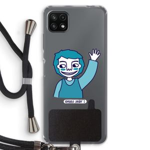 Zwaai: Samsung Galaxy A22 5G Transparant Hoesje met koord