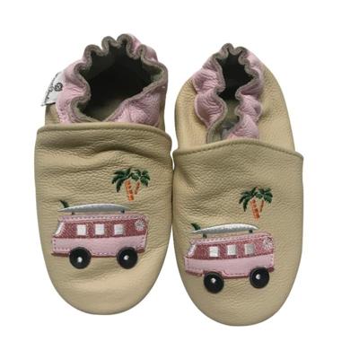 Rose et Chocolat babyslofjes Classic Beach Bus Tan | maatT 0-6 mnd