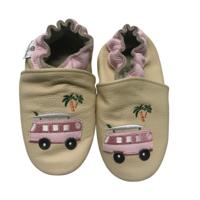 Rose et Chocolat babyslofjes Classic Beach Bus Tan | maatT 0-6 mnd