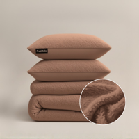 Sale: -30% | Dekbedovertrek Teddy - Zacht Roze - Tweepersoons (200x200 Cm) - Roze Microvezel Teddy - Effen - Fresh And Co - Dekbed-Discounter.nl