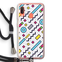 8-bit N°8: Samsung Galaxy A20e Transparant Hoesje met koord