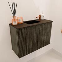 Toiletmeubel Mondiaz Joya | 60 cm | Meubelkleur Shadow | Faye wastafel Urban Midden | 1 kraangat Toiletmeubel Mondiaz Joya | 60 cm | Meubelkleur Shadow | Faye wastafel Urban Midden | 1 kraangat