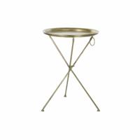 Bijzettafel DKD Home Decor Gouden Blik (47,5 x 47,5 x 64,5 cm)
