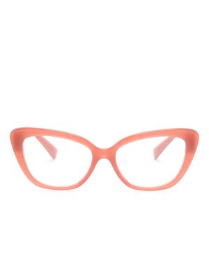 Miu Miu Eyewear lunettes de vue à monture papillon - Rose