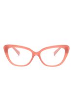 Miu Miu Eyewear lunettes de vue à monture papillon - Rose