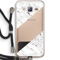 Biggest stripe: Samsung Galaxy J3 (2016) Transparant Hoesje met koord