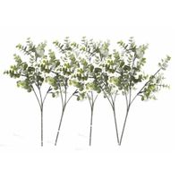 5x stuks kunstplant Eucalyptus takken 65 cm grijs/groen