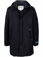 Woolrich manteau Luxury à capuche - Bleu - thumbnail