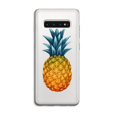 Grote ananas: Samsung Galaxy S10 4G Transparant Hoesje